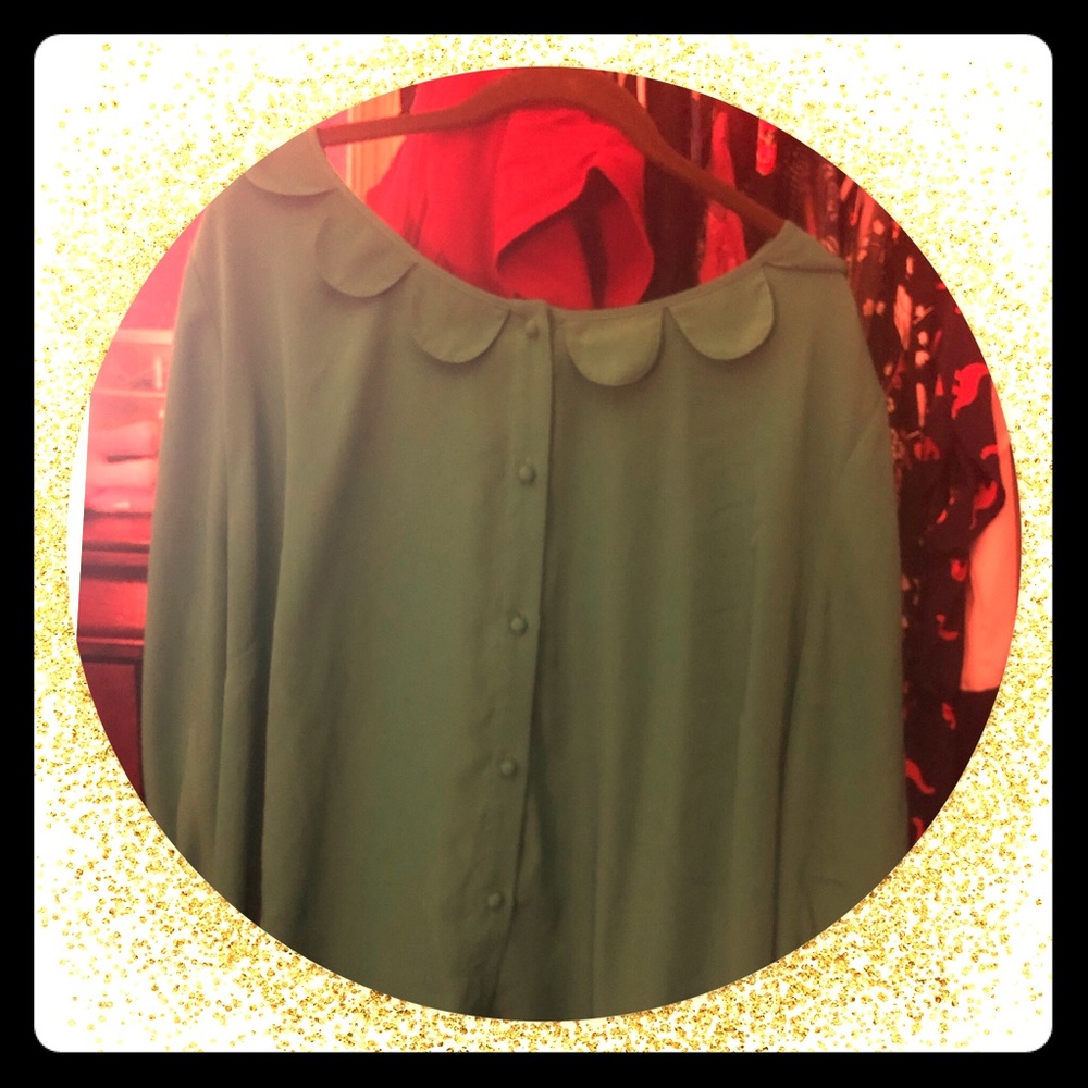 Fun green blouse from ModCloth!